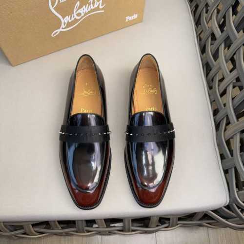 brand: Christia*.Loubouti* High-End Men's Business Dress Shoes Classic Red Soled