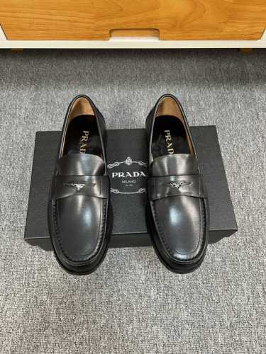 普拉～Prad* 新款专柜同步发售男士精品皮鞋，鞋面进开边珠 牛皮，本染牛皮内里，真皮大底，顶级品质！码数39-44 38.45.46定做不退不换 批