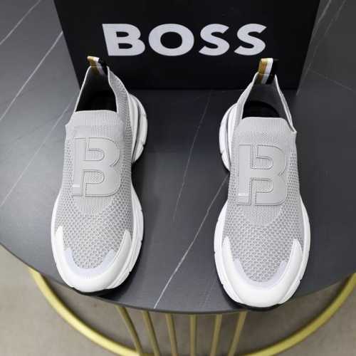 出厂价 Boss 最新上市、进口原版透气网布材料、高级原版图案。高端1:1开模定制，原版大底，更轻便，防滑。时尚主打潮流，百搭爆款。散发时尚休闲气息，时尚就在脚