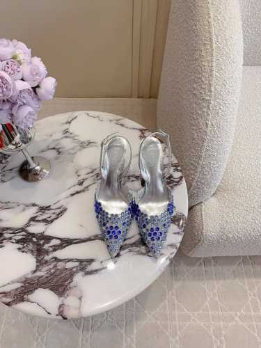 出厂价 Ren* Caovill*重工水晶宝石婚鞋系列 bling bling精致逼人 堪称工艺品 面料进口金属丝编织电绣配珠光羊皮面 垫脚羊皮 意大利真皮大底