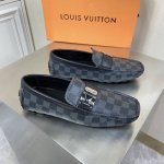 新品louis Vuitton* 高端男士休闲乐福鞋驾车鞋豆豆鞋原单顶级代购货原版进口牛皮拼接专用pvc材质搭配原版五金饰扣进口牛皮内里 牛皮垫脚原版橡胶鞋底
