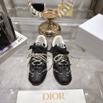 工厂P价 女装女鞋 运动原单 Dior 迪奥 2025春夏走秀新款 D-Sketch涂鸦运动鞋 明星同款厚底系带休闲跑鞋 Cd字母Logo拼色复古老爹鞋 市面顶
