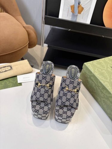 工厂p价 女装女鞋 运动原单 G家 古驰 专柜新品 防水台马衔扣 麻绳编织坡跟厚底台 拖鞋 原版1 1复制 1面料 牛皮 原版布料 2原版1:1定制五金 3内里