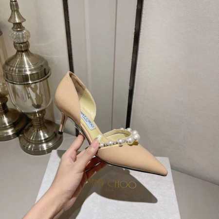 p直销 女鞋 女装 Choo Jc专柜新款珍珠钻女神系列单鞋 绝绝子系列单鞋新品 上脚名媛千金气质 气场全开鞋面：原版定制珍珠漆皮跟鞋，内里：特定羊皮里大底: - 点击图像关闭
