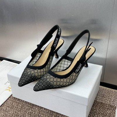 工厂p价p J'adior织带女鞋 Dior 迪奥 春夏走秀新款水晶鞋 Bling...Bling... Cd明星同款水钻蝴蝶结方头字母Logo刺绣高跟凉鞋 市