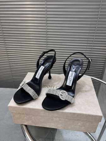 P390 Jimmy Choo｜周仰杰新款一字水钻高跟鞋单鞋凉鞋 Jc家永恒经典之作 简约设计 满满的少女风 既摩登又复古的味道 非常的简连衣裙还是牛仔裤 它都 - 点击图像关闭
