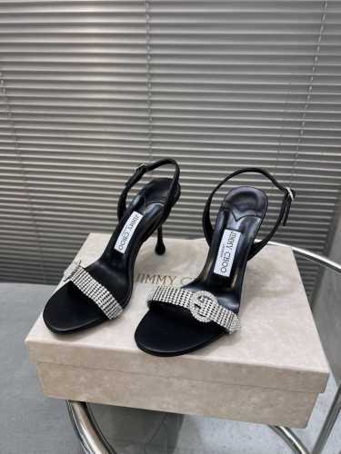 P390 Jimmy Choo｜周仰杰新款一字水钻高跟鞋单鞋凉鞋 Jc家永恒经典之作 简约设计 满满的少女风 既摩登又复古的味道 非常的简连衣裙还是牛仔裤 它都