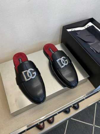 D&*G ，顶尖工艺品 时尚皮底半拖 正码：39一44， 5一10 ： 同步发售！货！顶级手工艺意大利全面进口原皮料小牛面 超强质感、手感 ，内里进口小牛皮，全 - 点击图像关闭