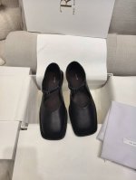上新The Row羊皮休闲方头一字带玛丽珍鞋单鞋 原单品质版 Zp级别 市面上最高版本购入Zp一致做货 懂货的都知道我家的品质 无Yb不做货整双鞋子从面料 鞋底