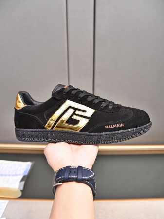 巴尔曼BALMAIN 新款男士休闲鞋，时尚潮流，内里羊皮上脚非常舒适，极致柔软细腻，搭配巴尔曼专属logo，橡胶耐磨大底！ Size：38-44 45定做 - 点击图像关闭