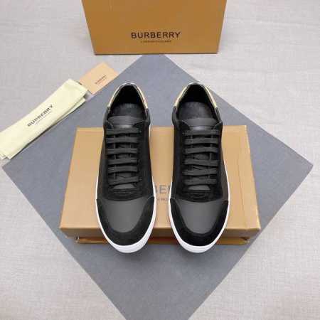 Burberry 巴宝莉新款男士休闲鞋！经典条纹布搭配进口头层丝绸小牛皮配高丝光磨砂皮 全真绵羊皮内里非常舒适，原版大底，两色选、细节决定品质，欢迎对比，码数： - 点击图像关闭