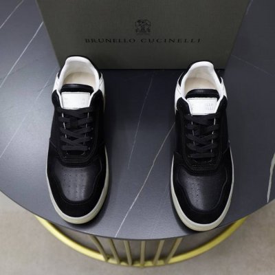 出厂价pp Bc新品发售Brunello Cucinelli运动 滑板鞋 全牛皮鞋面以现代方式诠释经典款式 内里本白色苯染专用 中底 鞋垫都是小牛皮 0.5Mm