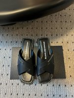 代购级 Alexande* Wang 大王 25Ss 春夏最新款凉拖鞋 个性御姐风 超有质感 爱了爱了 该款设计简约上脚时尚舒服 夏季不可缺少的一款大王呈现焕然