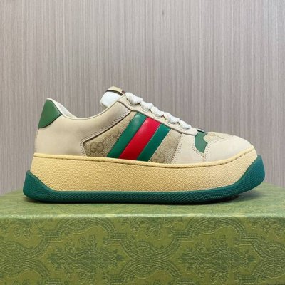 橙子出厂价p gucci 古驰 胖嘟嘟厚底脏脏鞋 运动鞋 胖丁小脏鞋 休闲鞋板鞋 情侣款 店家实力单品推荐 售后基本为无 这次给大家推荐几个最受关注的配色 这几