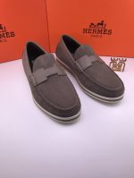 Herm * [丝光绒 发泡底 高档休闲鞋] 进口反绒牛皮 丝光绒面 绒面柔软 平滑 质感强 高档雅致 穿着舒适 全包牛皮内里 发泡组合底 轻便柔软 贴合脚掌