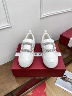 代购级Roger Vivier 24ss 最新款Viv'Up系列 钻扣 泡芙鞋 面包鞋 厚底 小白鞋 休闲 运动鞋 原版购入开发 做货 这款Viv' Up 泡芙
