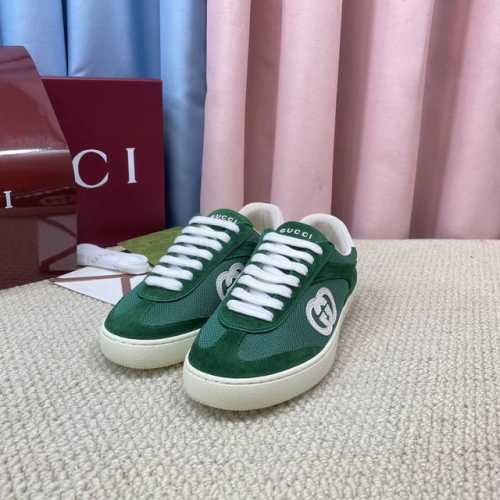 24SS春夏新品当季爆款 Gucci复古G74德训鞋 刘宪华同款 满满的复古感，七彩撞色 白皮 =全粒面进口小牛+进口混种羊皮 白色 =白色特殊棉网+进口高丝光
