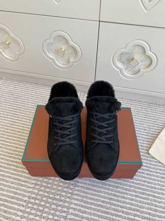 批低帮340 高帮 男款20 Loro Piana Lp新款羊毛运动鞋低帮 高帮休闲板鞋 舒适百搭自带慵懒的高级感明星、时尚博主的私服街拍神器 材质：对版甄选羊 - 点击图像关闭