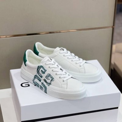 Gvc 印花city Sport 4G Logo 运动鞋 Josh Smith X Gvc联名 进口牛皮鞋面，侧面饰以绿色4G Logo印花，后跟饰以绿色牛皮点
