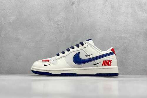 400 現貨 终端放店 Xc版 Nk Sb Dunk Low Supreme联名-米白3D藏蓝勾 周年高端定制 低帮休闲板鞋 #定制鞋盒 大厂纯原品质出货 超高