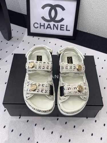 Chanel新款沙滩鞋 高版本出货 上脚舒适超显腿型 夏季出行旅游必备单品 高密度编织鞋面 羊皮垫脚 原版开模大底 Size: 35-39 40 41订做