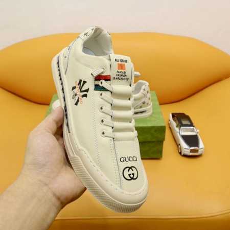 工厂价： 官网爆款gucci 古奇 高版本～”青年休闲 潮人风 男士2024专柜同步发售，夏季男鞋 意大利进口原版品牌精选头层意大利牛皮 羊皮内里 拒绝脱色磨脚 - 点击图像关闭