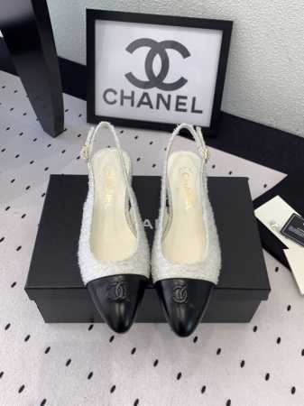 Chanel新款春夏凉鞋 高版本出货 延续小香经典款 舒适百搭显腿型 原版进口毛呢羊皮鞋面 羊皮内里 意大利真皮大底 Size: 35-39 40 41订做 - 点击图像关闭