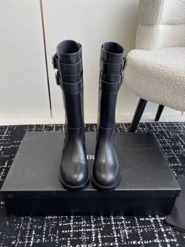 代购级 Ann Demeulemeester 骑士靴长靴 24年Brand new升级版-顶级 全新呈献 优选进口小牛粒面皮：经典暗亮黑蜡感风格 100% ZP
