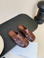 顶级 男款有黑色20 *6 已认证5 maison Margiel*玛吉拉Mm6 独家新品最高版本买手代购1:1完美复刻 猪蹄平底分趾Tabi凉鞋单鞋 原版开模