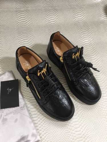 P390，低帮条纹！最新最高版本！重新开模定制！ 里外全牛皮 情侣款Giuseppe Zanotti 朱塞佩 萨诺第 高端单品原版高档合金属饰扣，头层小牛皮内里