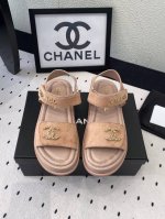 Chanel新款早春凉鞋 各大社交平台走秀爆款 目前最热门凉鞋之一 上脚柔软舒适 意大利进口马毛鞋面 羊皮垫脚 原版开模大底 Size: 35-40 41订做