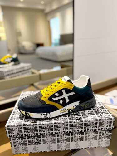 价格： 普瑞米亚达 Premiata Lander Trainers 兰诺系列米字低帮复古百搭 休闲训练运动鞋 premiata是意大利品牌。PREMIATA依