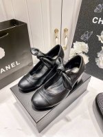 橙子出厂价p chancmel 香奈儿春夏新款 蝴蝶结玛丽珍鞋 浅口粗跟单鞋 跟高 6Cm 码数 35-40