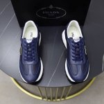 prada 普拉达 -高端品质 原单休闲运动鞋 -鞋面 纳帕小牛皮 摔纹小牛皮 鞋身品牌金属扣件 鞋舌品牌Logo布标 -内里 水染牛皮 -大底 超轻Tpu发泡