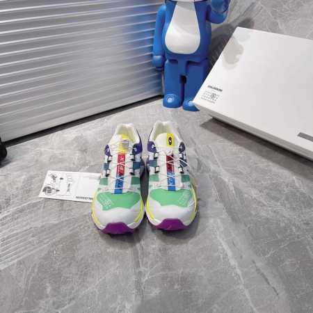 出厂460萨洛蒙 Salomon Xa Pro 3D For Avnier 潮流越野机能户外休闲运动跑步鞋 采用透气网布与防护皮革组合鞋面材质 牛角扣系带开合 - 点击图像关闭