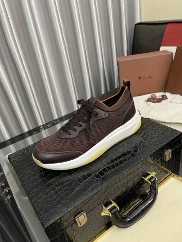 出厂价Pp： Loro Piana 诺优翩雅 Lp 经典款休闲鞋，男士系带休闲鞋运动鞋，高品质轻便舒适面料，户外休闲均可，配色年轻又有活力，鞋面意大利进口鹿皮，