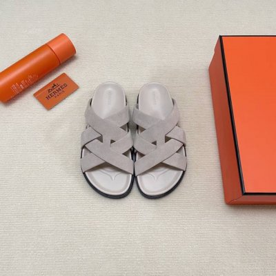 橙子出厂价p hermes 爱马仕 春夏新款 交叉带二舅拖鞋 罗马凉鞋 休闲凉拖 情侣款 码数 35-45
