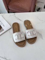 celine 赛琳 春夏新品半拖鞋鞋面采用原版1:1绳绣工艺，大底下层原版生胶上层真皮底组合，质感非凡上脚超级好看 码数35-41 41定做不退换