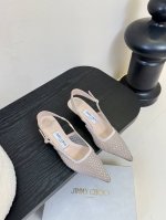 jimmy Choo 周仰杰25春夏新品网纱烫钻方头小猫跟拖鞋 Jc经典水晶烫钻网纱高跟鞋 超级仙的一款啊 美得让人窒息 超闪昂贵施华洛世奇水晶钻 Bling