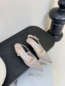 jimmy Choo 周仰杰25春夏新品网纱烫钻方头小猫跟拖鞋 Jc经典水晶烫钻网纱高跟鞋 超级仙的一款啊 美得让人窒息 超闪昂贵施华洛世奇水晶钻 Bling