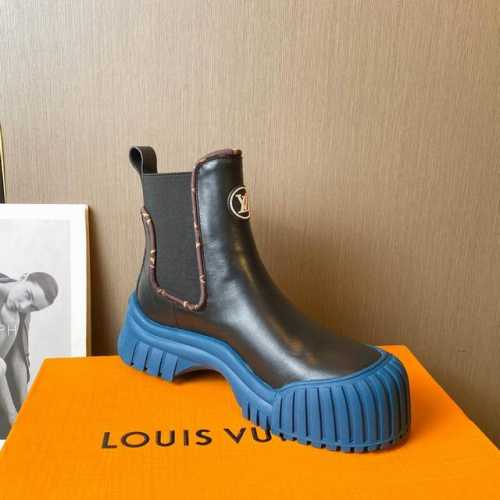 冲量价: Louis Vuitton路易威登走秀新款 高端定制 1：1刻复 各大明星网红走秀款，百年经典 上脚舒适 搭配路易威登标识压纹皮革标签和耐磨皮革外底。