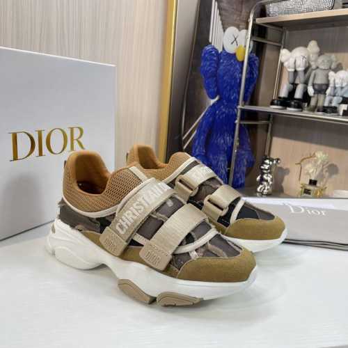 橙子出厂价 Dior 迪奥 魔术贴休闲运动鞋 增高厚底老爹鞋 完美复刻 版型超级正 鞋面对原版科技面料迷彩 质感超好 牛皮垫脚 原版魔术贴织带可调节 松紧 对原