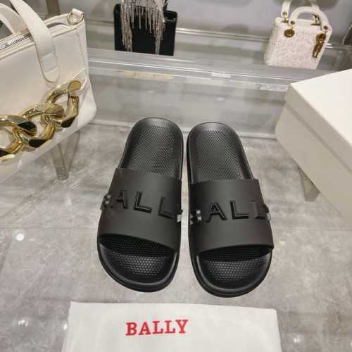 Bally P: Size：38-45 Bally 巴利官网新款bally 巴利 新款男士拖鞋 轻质防滑tpu鞋底，上脚极度舒适，质感可见。配原盒包装防尘袋！5