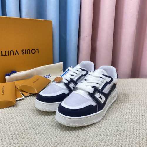 代购品质LV～Trainer路易威登 by Virgin Abloh最好看的运动鞋，驴牌力推新品， 官网限定款复古篮球运动鞋！ 高帮低帮均花血本购入原版1:1精