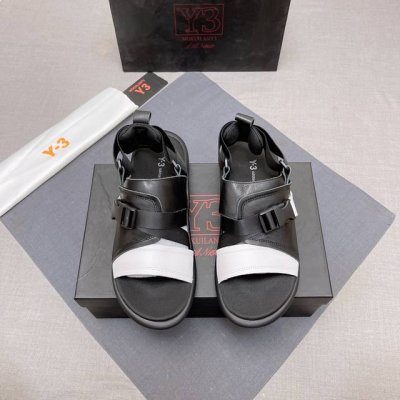 新款 Y-3 最新時尚男装凉鞋..鞋面選用进口弹力布 柔软舒适上脚、踮脚是沙丁面绒防滑、对比专柜一模一样做出、精心制作，原版开模，。凸显高端贵气，，橡膠耐磨pu