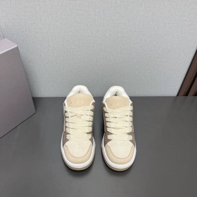 出厂:女 男 独家顶级版本 Hogan 2024Vs春夏最新运动休闲系列 圆头拼色面包鞋 流行 H拼色工艺~休闲运动鞋履精湛手工设计融入军装元素，兼职实用与个性