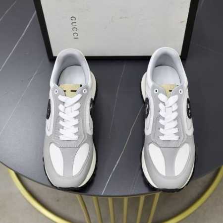 出厂价 品牌：古奇gucci 标准码：38-44 45订做 等级：官网同款 材料：原版牛皮拼接 舒适内里 轻便耐磨大底 款式类别：男士时尚休闲鞋 跑步 运动鞋 - 点击图像关闭