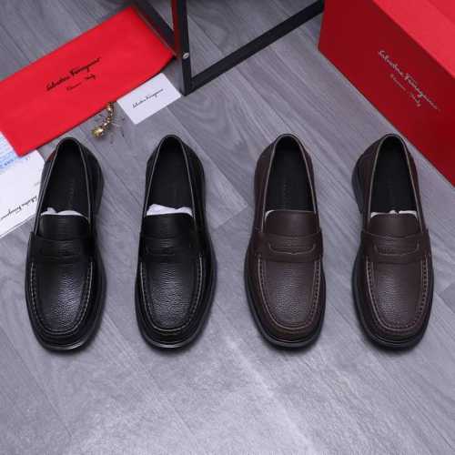 商品商标：Ferragamo 菲拉格慕 套脚皮鞋 正码码数 38-44 45.46订做不退换 商品材料：精选 头层荔纹牛皮鞋面 牛皮内里橡胶大底