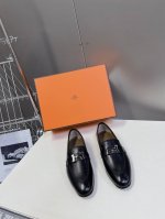 Hermes 爱马仕经典热卖代购级乐福鞋 穆勒单鞋 海外代购买手货源，纯原定制 韩国客过毒验收 1一级定制胎牛皮面料，马克缝线 纯手工滚边 2混种羊皮内里 垫脚