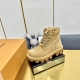 顶级版本 LV路易威登L家 驴牌 24ss 秋冬CHECKER系列 厚底 短靴 马丁靴 及踝 情侣款靴 LV Checker 及踝靴亮路易威登 2024 春夏秀